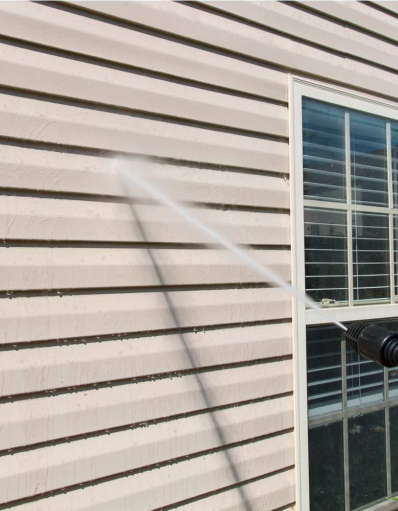 power washing siding